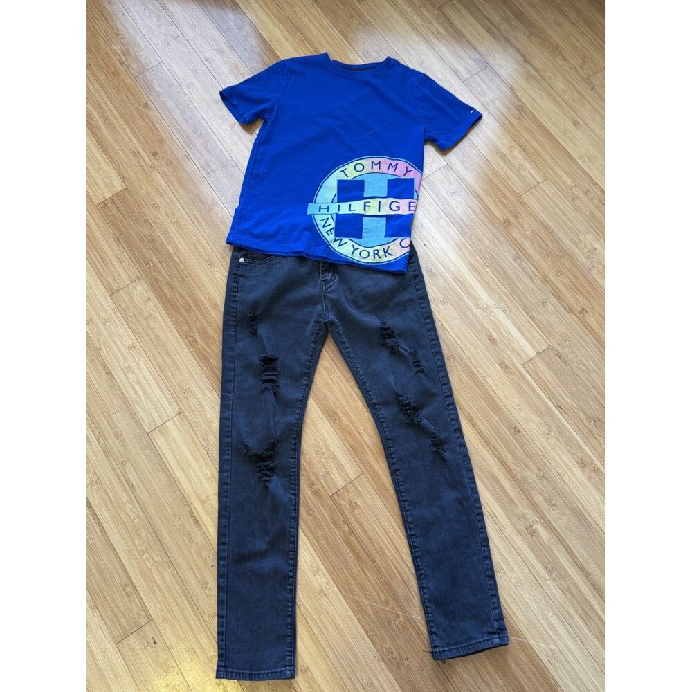 Youth T-Shirt & Jeans Bundle – Size 12–14